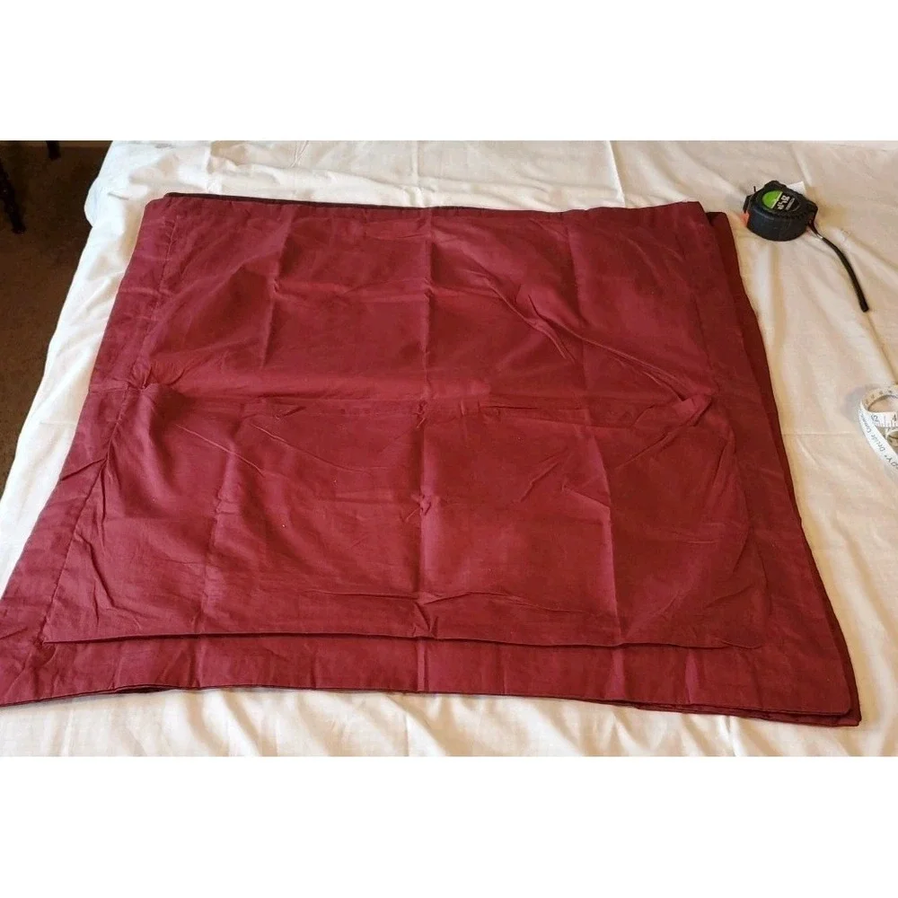 Empire Silk By Peri Euro Sham RN# 30221‎ Silk Blend Pillow Cases Maroon Set Of 3